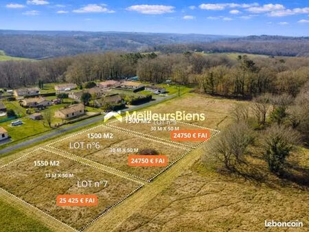 terrain 1 500 m² douville