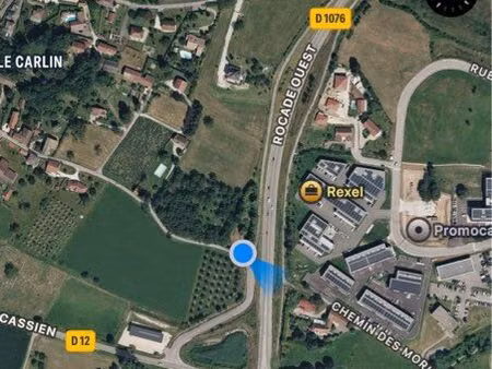 terrains zone a bordure national voiron 1573m2