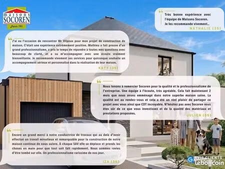 terrain 402 m² guichen