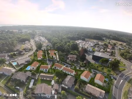 terrain 595 m² parentis en born