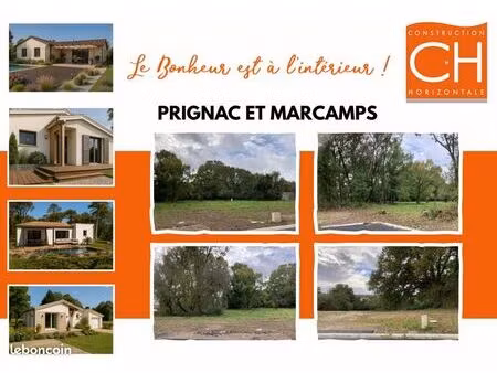 terrain 500 m² prignac et marcamps