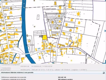 terrain au centre de st gemme non constructible