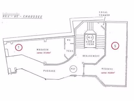 local commercial murs à vendre