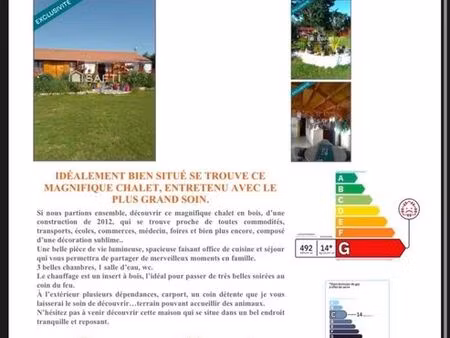 chalet 6 pièces 78 m²