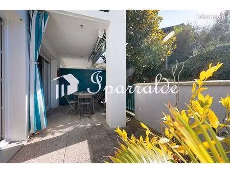 à vendre –grand t2 avec grande terrasse – proche baie d’hendaye (64)