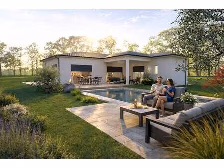 terrain avec maison neuve à vendre