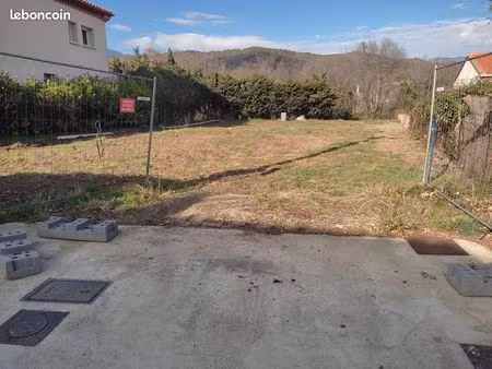 prades 66500 terrain à construire viabilisé 792 m2