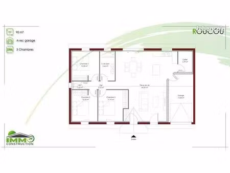 terrain 648 m² landiras