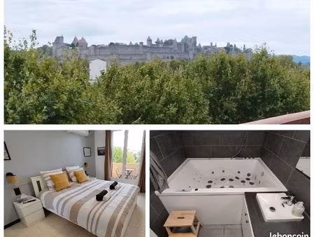 appartement vue cité médiévale