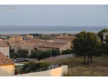 maison t3 60 m2  vue mer et clape  extrement calme  parking