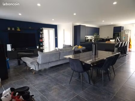 charmante maison plain-pied rénovée – 128 m² – 3 chambres – grand terrain avec puits – vil