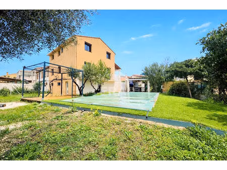 à vendre à perpignan porte d'espagne - maison 4 chambres  garage en sous-sol et jardin ave