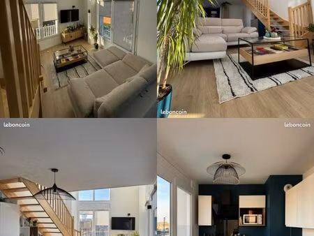 lille (lomme) - appartement duplex t4 90m² dpe b - récent (2022) - loggia  parking & métro