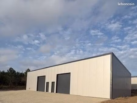 bâtiment artisanal neuf 240 m² sur terrain clôturé 1160 m² – proche dax
