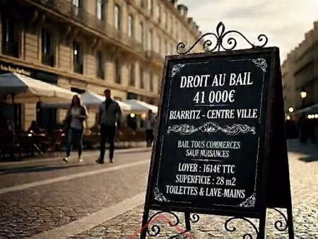 local commercial 28 m² biarritz