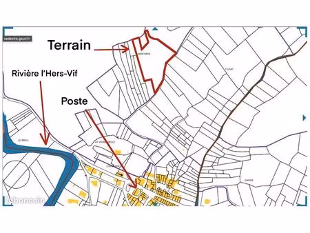 vend terrain de loisir 6000 m2