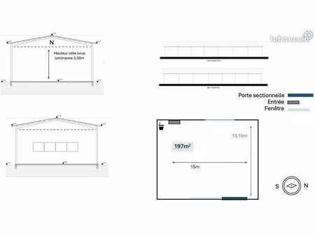 local d'activité à louer parc d'activité du bougès