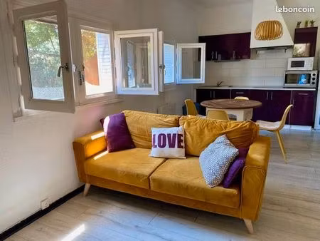 t2 jardin terrasse parking à louer à rivesaltes