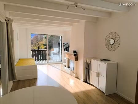 t2 à saint-lary-soulan – terrasse vue vallée