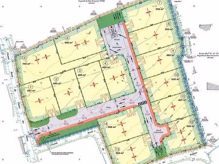 terrain à bâtir de 755 m² à teurtheville hague