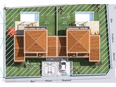 terrain 433 m² tournon sur rhone