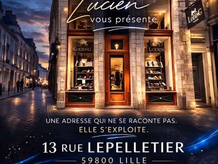 fonds de commerce 75 m² lille