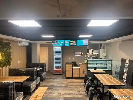 fond de commerce resto/snack prêt à travailler neuf isle-d'abeau