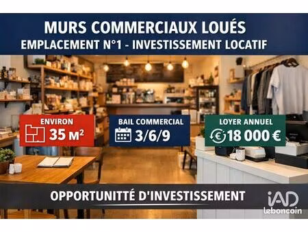 murs commerciaux 35 m² la flotte