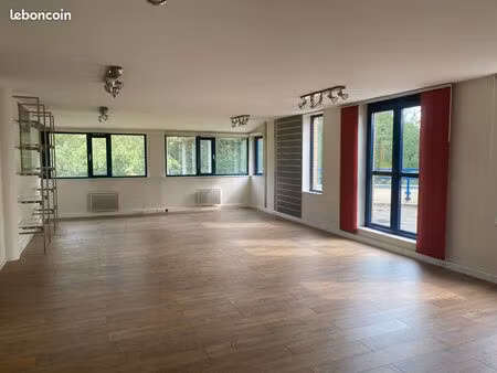 local lumineux avec belle pièce de réception et terrasse privative