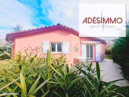 ⭐ maison 110 m² – 3 ch + bureau+ garage – jardin 680 m² – proche muretage