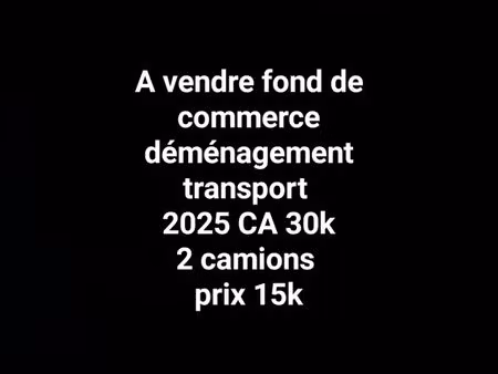 fond de commerce transport déménagement