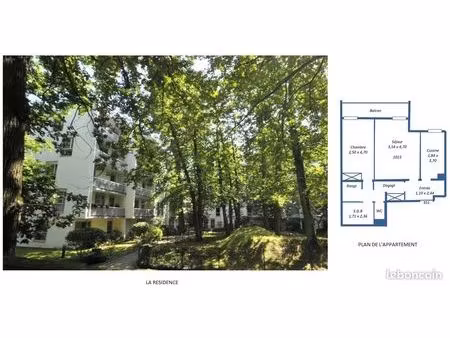 2 pièces 50 m2  cave  parking  1240 cc