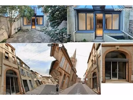 local professionnel / bureaux 70 m² – cœur historique de muret – jardin