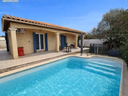 maison t4 plain-pied 93 m2 avec garage et piscine