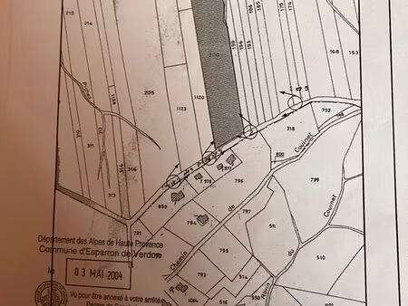 terrain 1ha41 à esparron de verdon