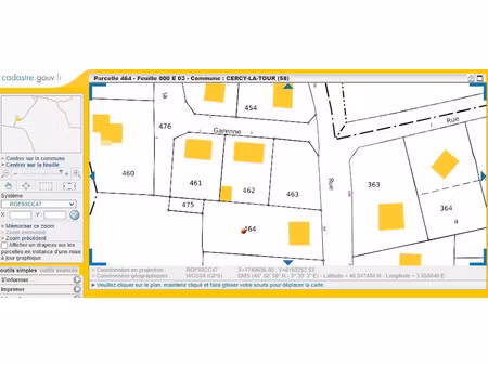 vente terrain 40 m² à cercy-la-tour (58340)  8 000 €