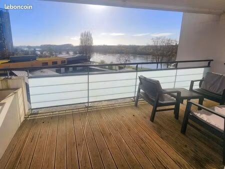t3 69 m² – vue loire – 2 balcons – parking – nantes malakoff - location nue