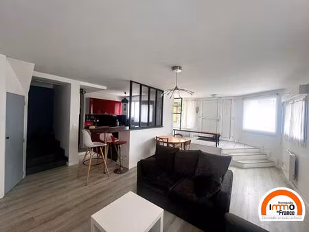 rouen à 2 mins de la gare - maison meublée de 76 09 m² avec garage.