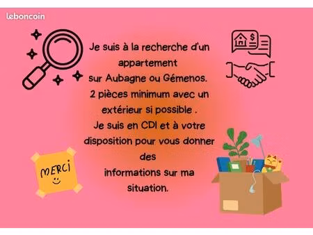 recherche appartement aubagne/gémenos