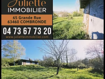 vente terrain 920 m² à combronde (63460)  56 000 €