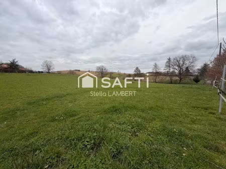 vente terrain 1230 m² à la magdelaine-sur-tarn (31340)  80 000 €