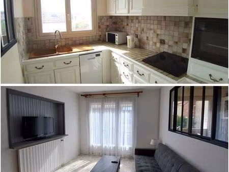 maison totalement meublée de plus de 100m² refaite à neuf avec jardin et garage