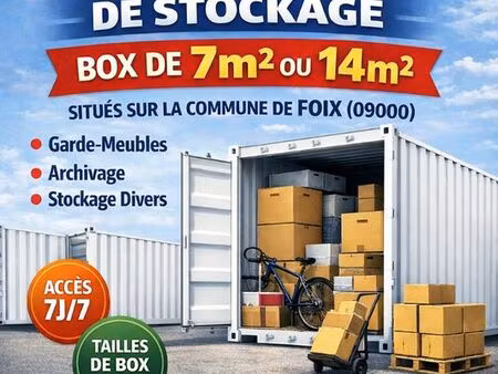 location de box  garde meubles...