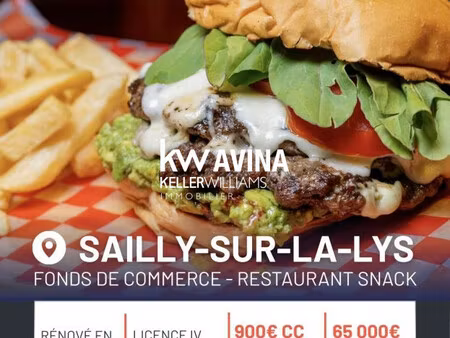 commerce d'alimentation à vendre  110 m² - sailly-sur-la-lys 62840