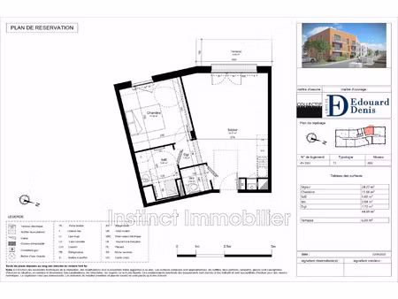 vente appartement 2 pièces 44 m² guilvinec (29730)