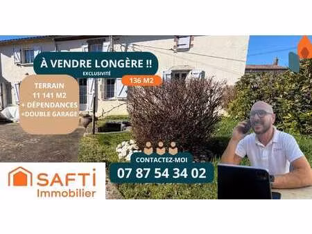 vente longère et corps de ferme à saint-mesmin (85700) : à vendre / 136m² saint-mesmin