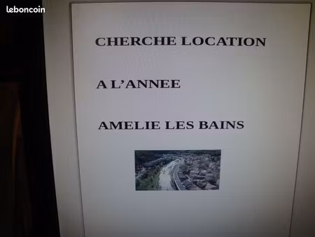 cherche location a l'annee sur amelie les bains
