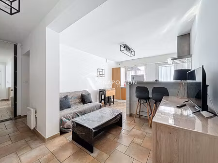 querenaing - t2 meublé en rdc avec parking et terrasse