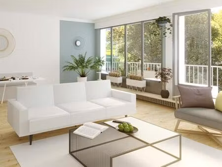 a vendre - appartement 4 pièces de 77.64 m² avec 2 places de parking + balcon survilliers 