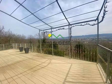 lanas 07200 - maison avec vue dégagée et grand terrain